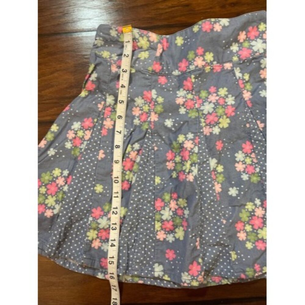 Gymboree Girls Floral Corduroy Skirt Size 10 Adjustable Cottagecore Playful Y2K - Picture 3 of 8